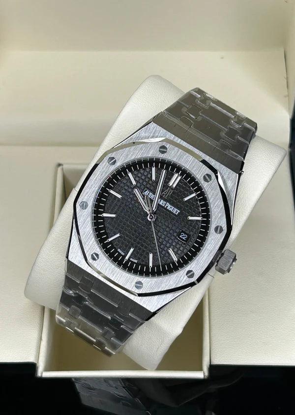 Audemars Piguet  Royal Oak silver black Dial  | Fullset