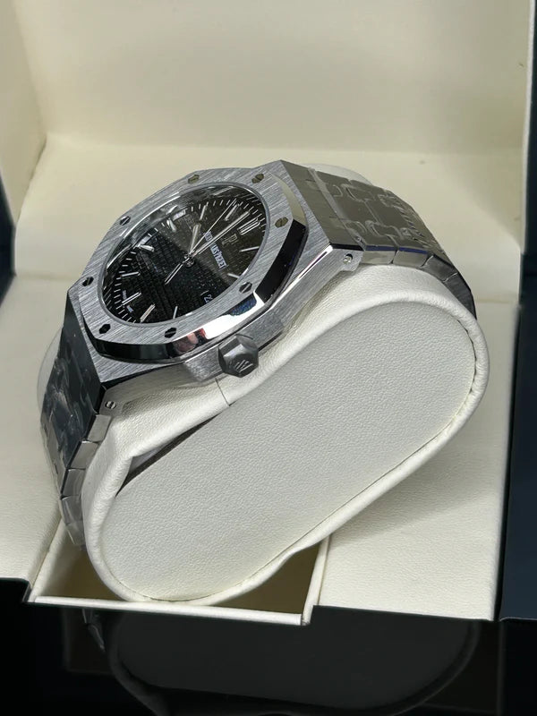 Audemars Piguet  Royal Oak silver black Dial  | Fullset