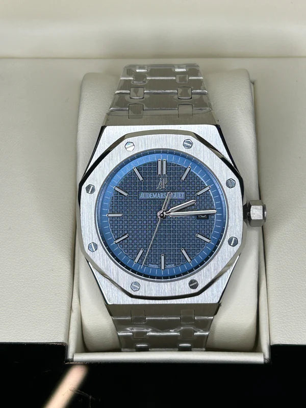 Audemars Piguet  Royal Oak silver blue Dial  | Fullset