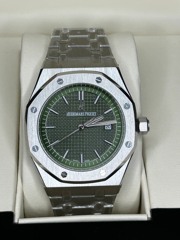 Audemars Piguet  Royal Oak silver green Dial | Fullset