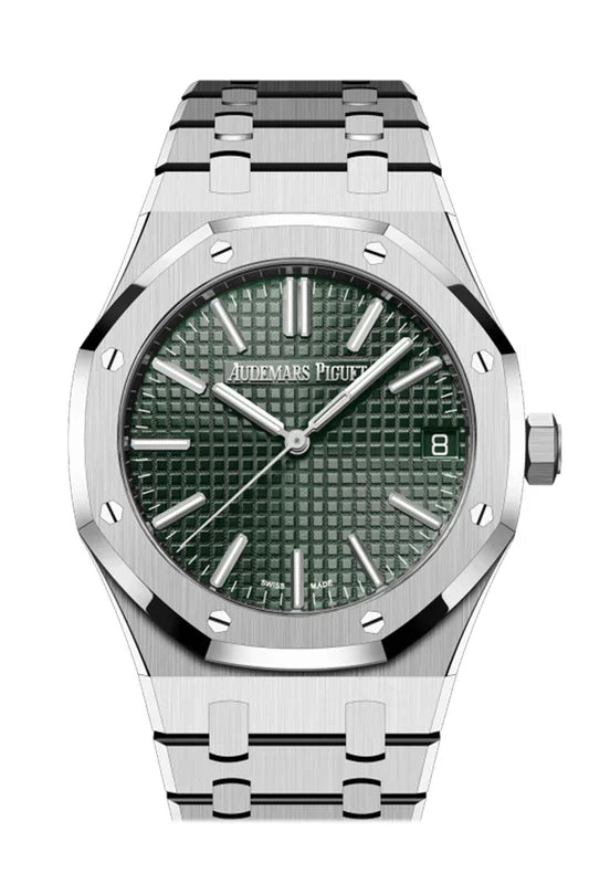 Audemars Piguet  Royal Oak silver green Dial | Fullset