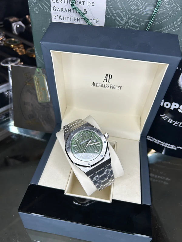 Audemars Piguet  Royal Oak silver green Dial | Fullset