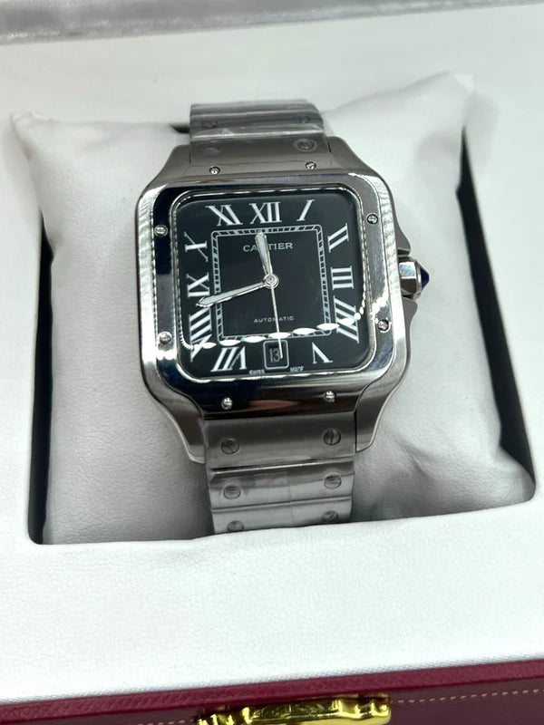 SANTOS DE CARTIER 40mm - HIGH END FACTORY schwarz | FULLSET