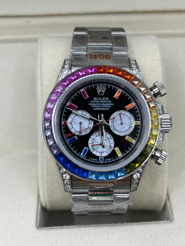 Rolex Daytona Rainbow Iced 40mm U1 Factory - Automatik