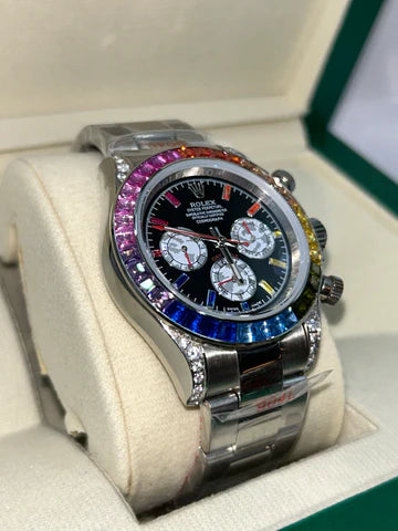 Rolex Daytona Rainbow Iced 40mm U1 Factory - Automatik