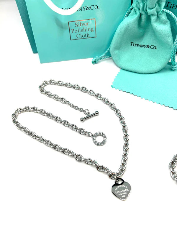 TIFFANY SCHMUCK SET | Halskette + Armband | Fullset | High End