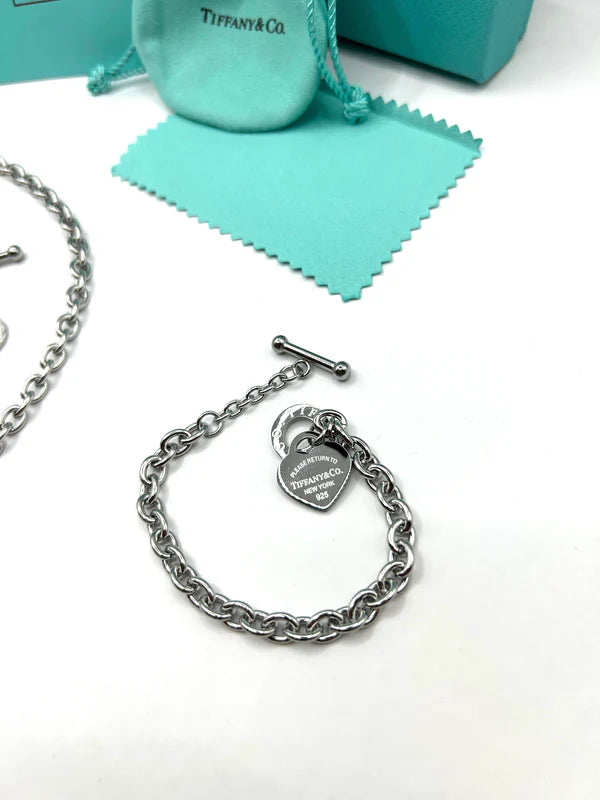 TIFFANY SCHMUCK SET | Halskette + Armband | Fullset | High End