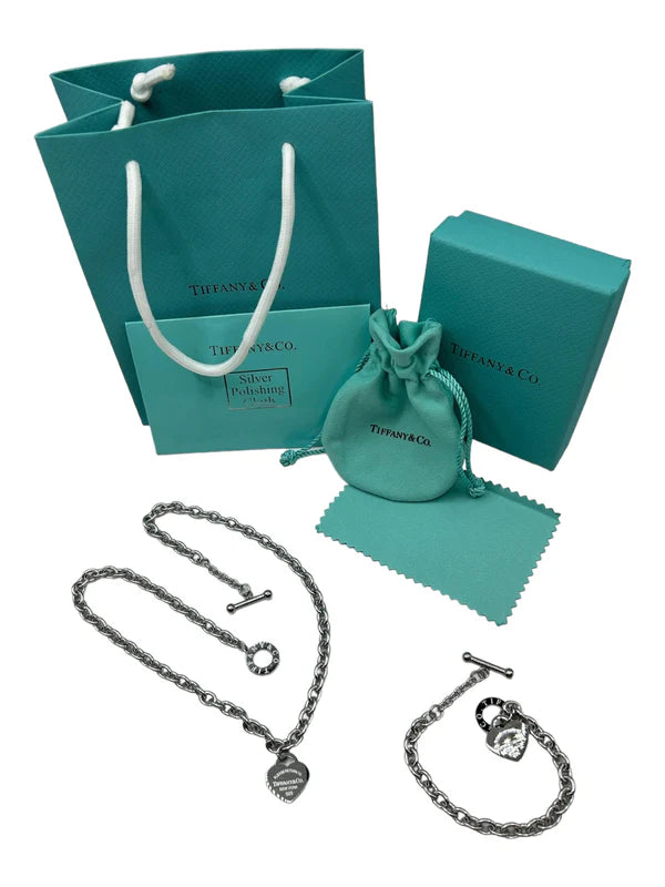 TIFFANY SCHMUCK SET | Halskette + Armband | Fullset | High End