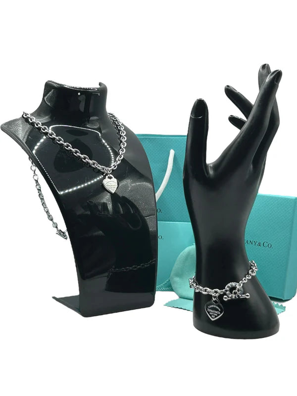 TIFFANY SCHMUCK SET | Halskette + Armband | Fullset | High End