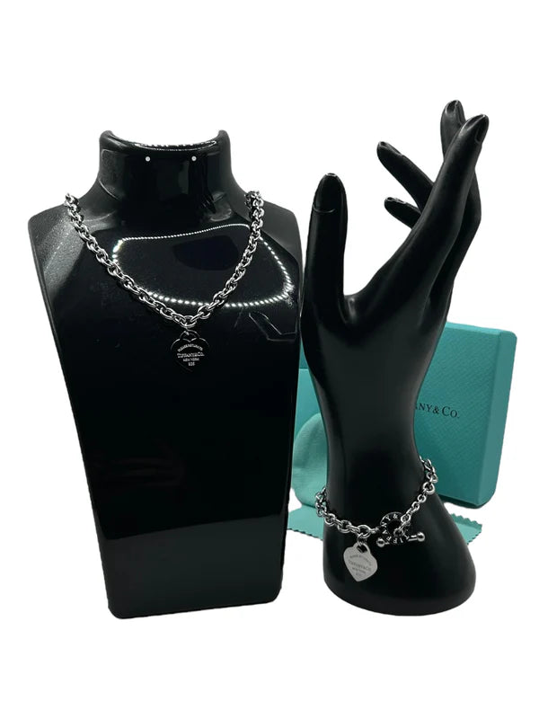 TIFFANY SCHMUCK SET | Halskette + Armband | Fullset | High End